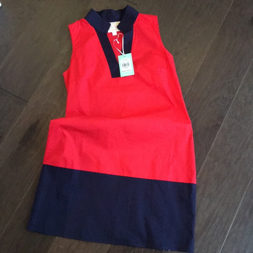 Sail to Sable Navy and Red Dress NWT (M)